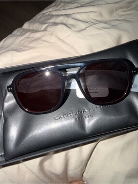 Carolina Lemke Berlin Women’s Black Sunglasses